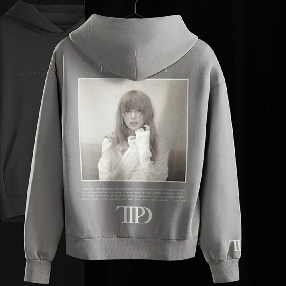 NEW! Taylor Swift TTPD Grey Sweatshirt sz L